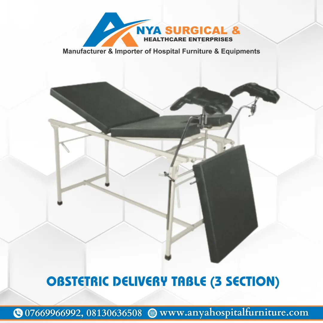 OBSTETRIC DELIVERY TABLE (3 section)