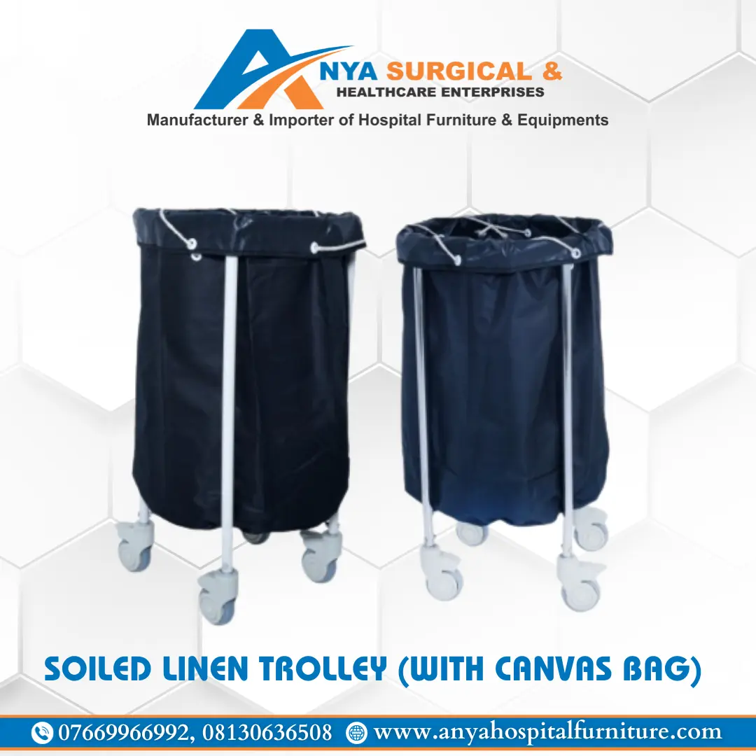 Soiled Linen Trolley (with Canvas bag)