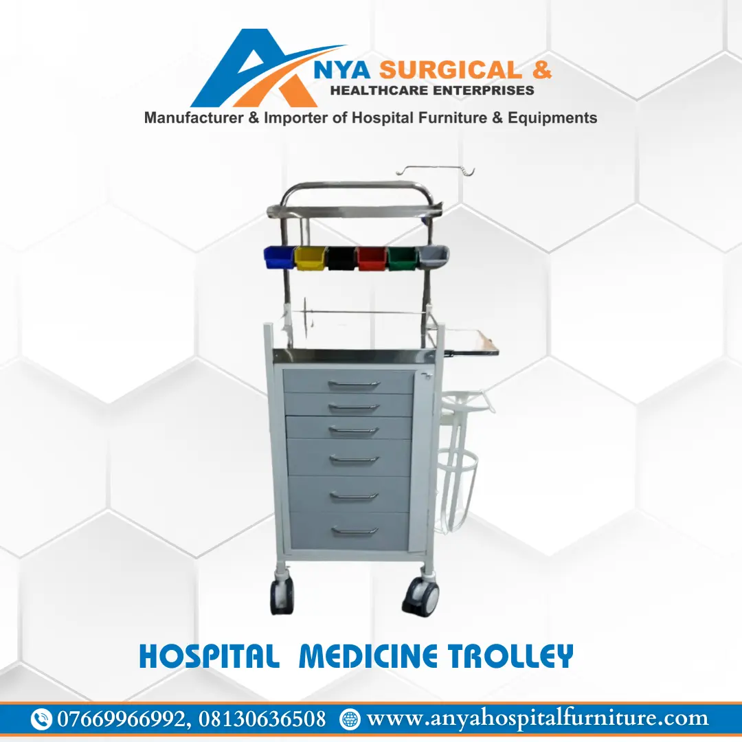 HOSPITAL MEDICINE TROLLEY